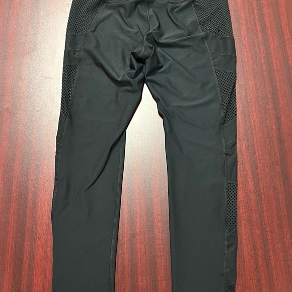 90 Degree By Reflex Black Vented Mesh Leggings Size L - Picture 3 of 5